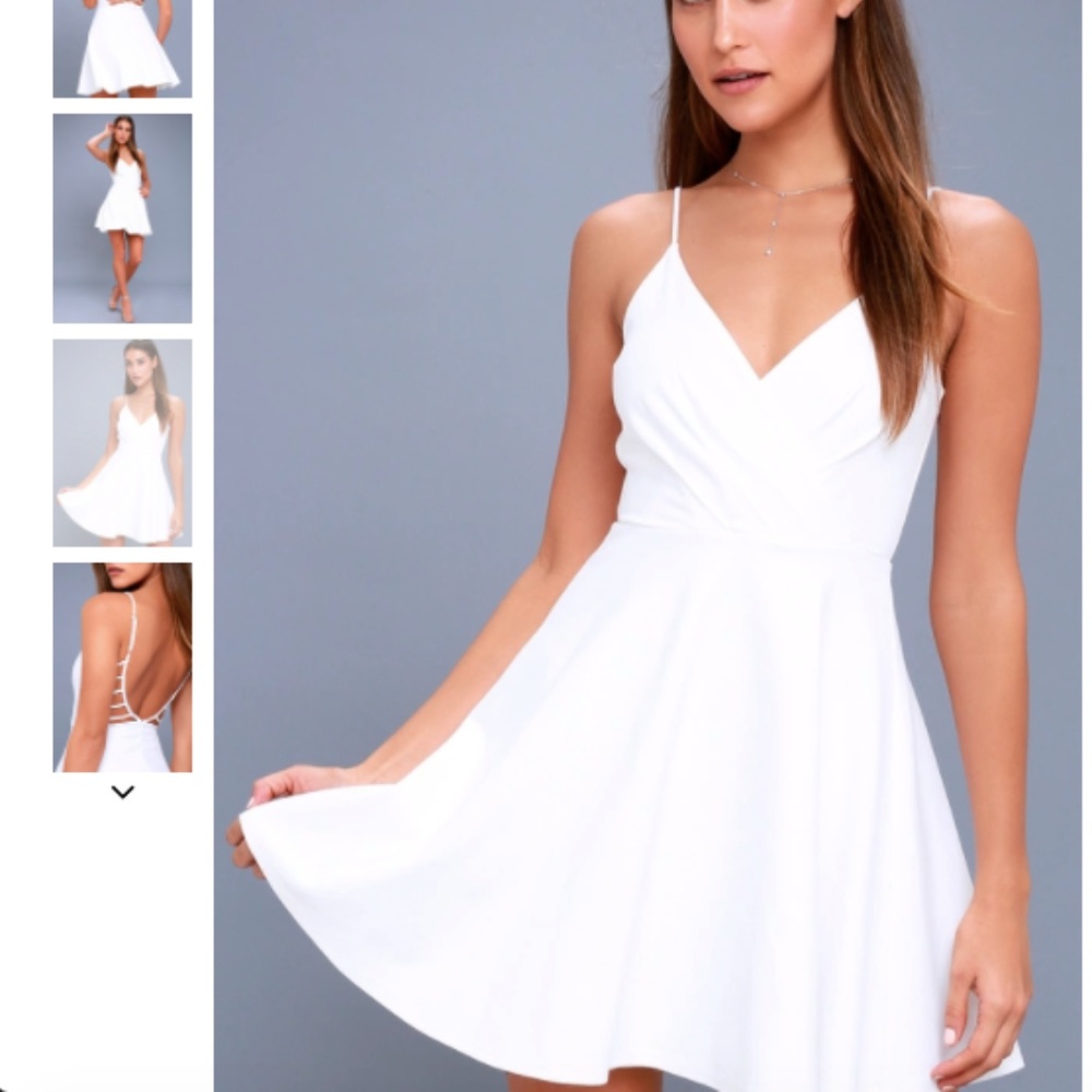 White Lulu's Generosity Skater Dress